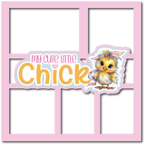 My Cute Little Chick - 5 Frames - Scrapbook Page Layered Overlay Kit
