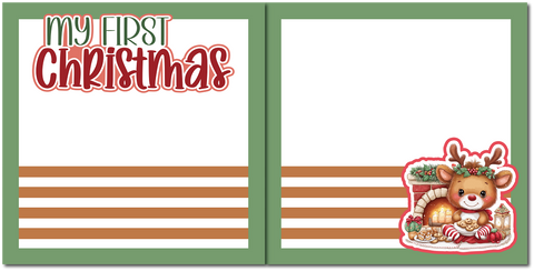 My First Christmas - Scrapbook Double Page Kit