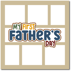 My First Father's Day - Scrapbook Single Page Kit