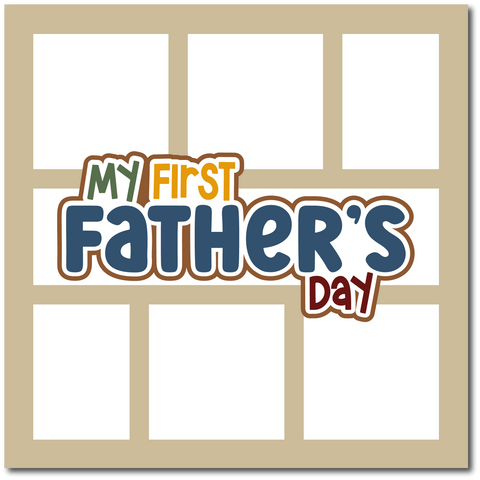 My First Father's Day - Scrapbook Single Page Kit