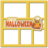My First Halloween - 5 Frames - Scrapbook Page Layered Overlay Kit