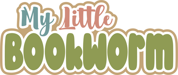 My Little Bookworm - Scrapbook Page Title Sticker