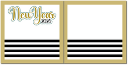 New Years 2026 - Scrapbook Double Page Kit