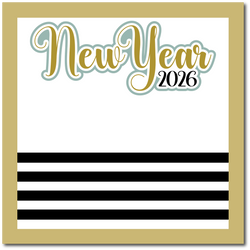 New Years 2026 - Scrapbook Single Page Kit