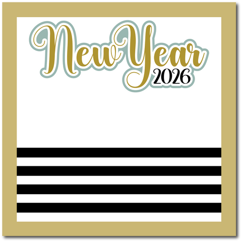 New Years 2026 - Scrapbook Single Page Kit