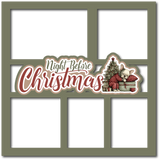 Night Before Christmas - 5 Frames - Scrapbook Page Layered Overlay Kit