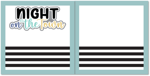 Night on the Town - Scrapbook Double Page Kit