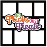 No Tricks Just Treats - 6 Frames - Scrapbook Page Layered Overlay Kit