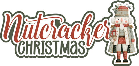 Nutcracker Christmas - Scrapbook Page Title Sticker