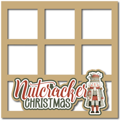 Nutcracker Christmas - 6 Frames - Scrapbook Page Layered Overlay Kit