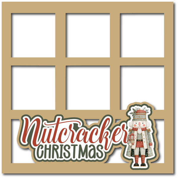 Nutcracker Christmas - 6 Frames - Scrapbook Page Layered Overlay Kit