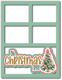 Oh Christmas Tree - Scrapbook Page Layered Overlay Kit - 8.5 x 11