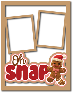 Oh Snap - Scrapbook Page Layered Overlay Kit - 8.5 x 11