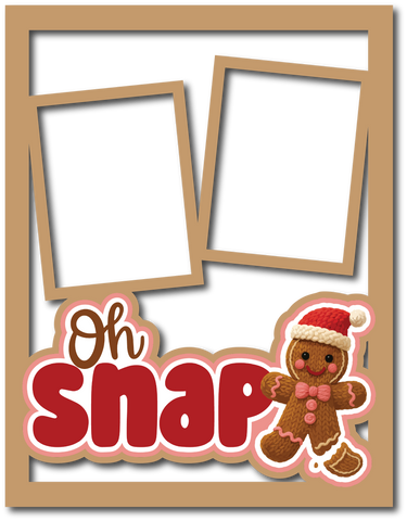 Oh Snap - Scrapbook Page Layered Overlay Kit - 8.5 x 11