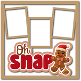 Oh Snap - 3 Frames - Scrapbook Page Layered Overlay Kit
