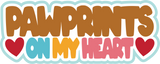 Pawprints on My Heart - Scrapbook Double Page Kit