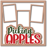 Picking Apples - 3  Frames - Scrapbook Page Layered Overlay Kit