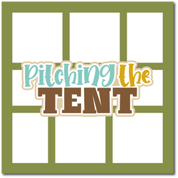 Pitching the Tent - Scrapbook Single Page Kit