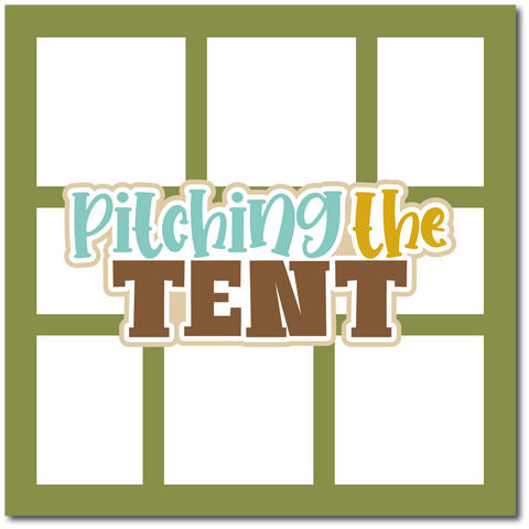 Pitching the Tent - Scrapbook Single Page Kit