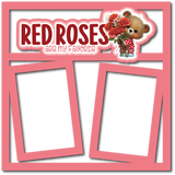 Red Roses are My Favorite - 2 Frames - Scrapbook Page Layered Overlay Kit