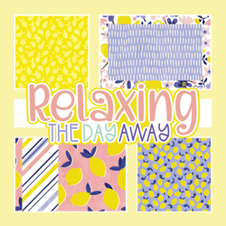 Relaxing the Day Away - Scrapbook Single Page Kit