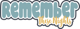 Remember These Nights - 6 Frames - Scrapbook Page Layered Overlay Kit