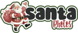 Santa Photo - 5 Frames - Scrapbook Page Layered Overlay Kit