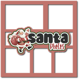 Santa Photo - 5 Frames - Scrapbook Page Layered Overlay Kit