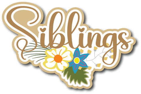 Siblings - Scrapbook Page Title Sticker
