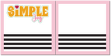 Simply Joy - Scrapbook Double Page Kit