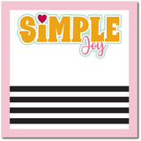 Simple Joy - Scrapbook Single Page Kit
