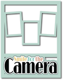 Smile for the Camera - 3 Frames - Scrapbook Page Layered Overlay Kit - 8.5 x 11