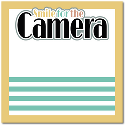 Smile for the Camera - Scrapbook Single Page Kit