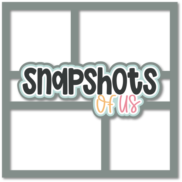 Snapshots of Us - 4 Frames - Scrapbook Page Layered Overlay Kit
