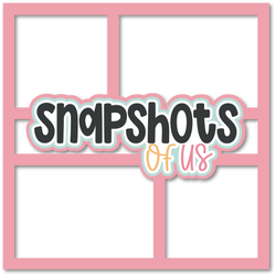 Snapshots of Us - 4 Frames - Scrapbook Page Layered Overlay Kit