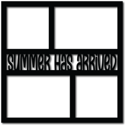 Summer Has Arrived - 4 Frames - Scrapbook Overlay - Digital Cut File - SVG - INSTANT DOWNLOAD
