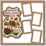 Sweet Holiday Joy - 4 Frames - Scrapbook Page Layered Overlay Kit