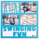 Swinging Fun - 4 Frames - Digital Cut File - SVG - INSTANT DOWNLOAD