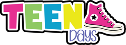 Teen Days - Scrapbook Page Title Die Cut