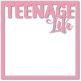 Teenage Life - Scrapbook Page Overlay - Choose a Color