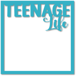 Teenage Life - Scrapbook Page Overlay - Choose a Color
