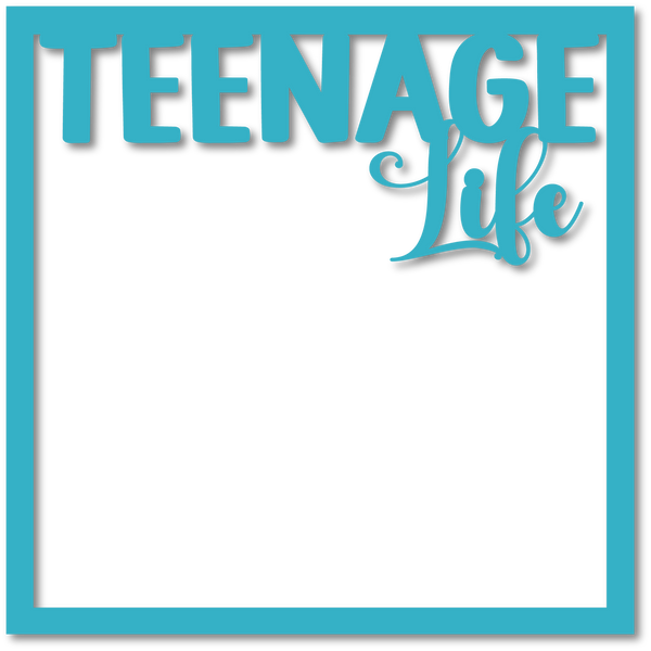 Teenage Life - Scrapbook Page Overlay - Choose a Color