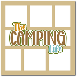 The Camping Life - Scrapbook Single Page Kit