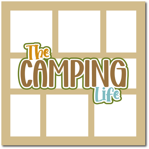 The Camping Life - Scrapbook Single Page Kit