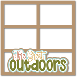 The Great Outdoors - 4 Frames - Scrapbook Page Layered Overlay Kit