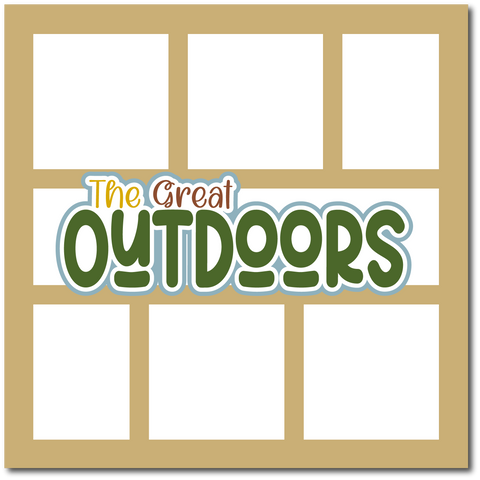 The Great Outdoors - Scrapbook Single Page Kit