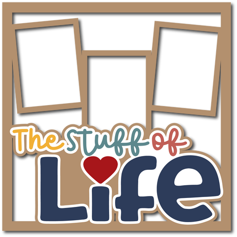 The Stuff of Life - 3 Frames - Layered Overlay - Digital Cut File - SVG - INSTANT DOWNLOAD