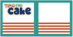 Time for Cake - Boy - Scrapbook Double Page Kit