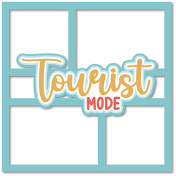 Tourist Mode - 4 Frames - Scrapbook Page Layered Overlay Kit