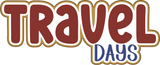 Travel Days - 6 Frames - Scrapbook Page Layered Overlay Kit